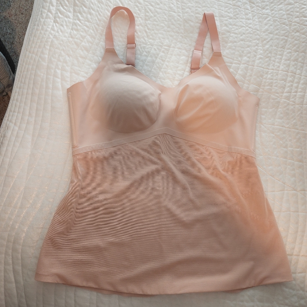 Wireless Shaping Slip Camisole - Blush